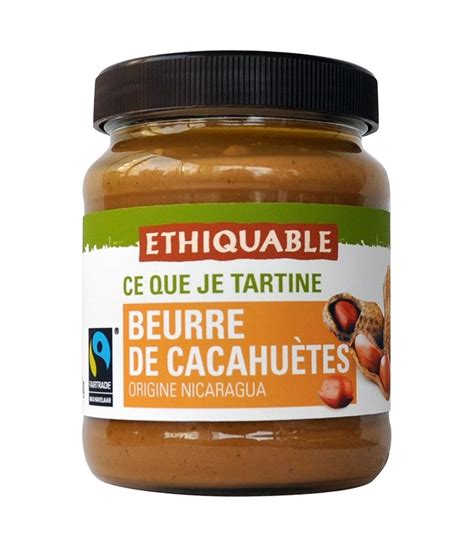Beurre de cacahuètes - bio - 350g (Ethiquable)