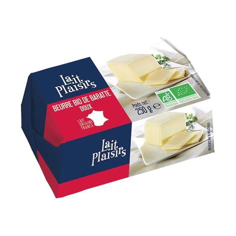 Beurre de baratte doux - bio - 250g (Lait plaisirs)