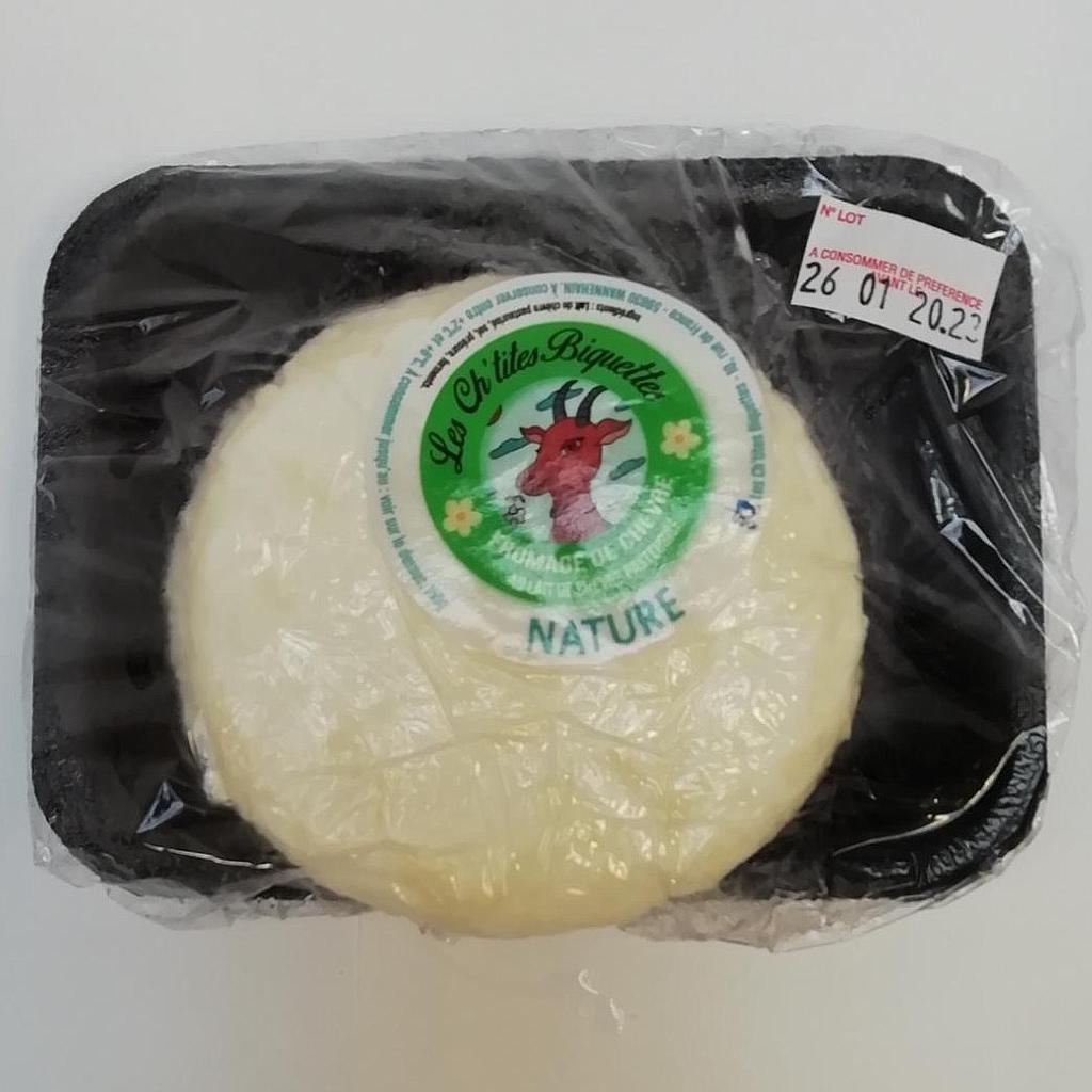 Fromage de chèvre nature - 150g (Les Ch'tites Biquettes)